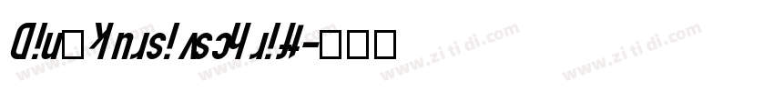 Din kursivschrift字体转换